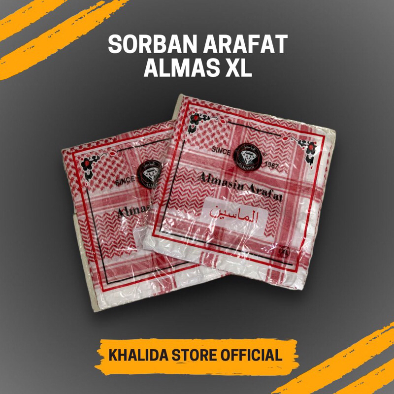 Sorban Imamah Almas Arafat / Oleh oleh Haji Umroh Bandung