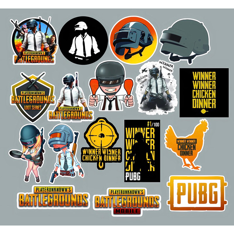

sticker pack game pubg satu set