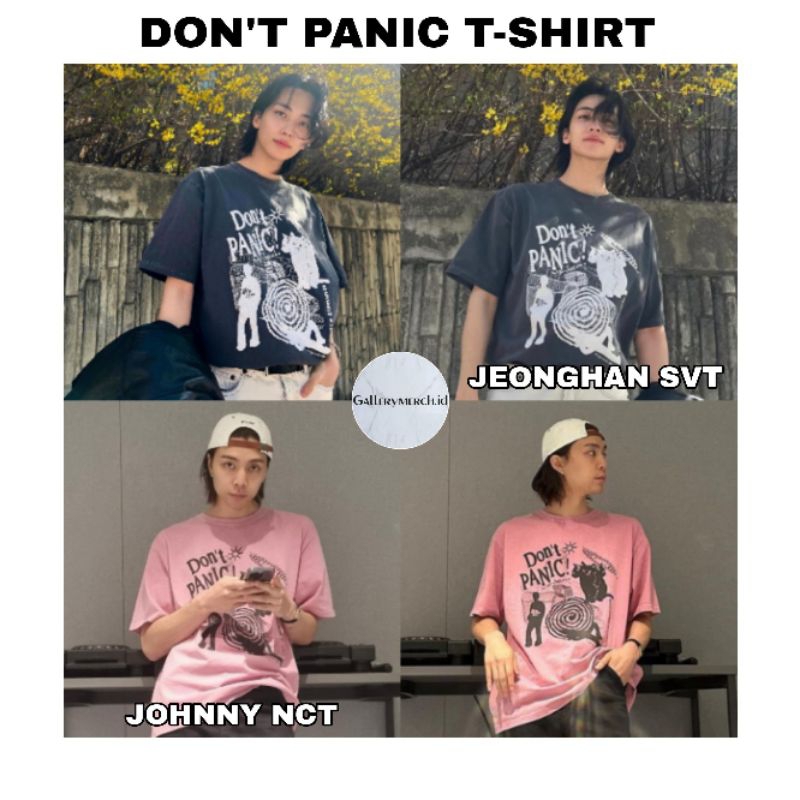 [READY STOCK] JEONGHAN SVT JOHNNY NCT - DON'T PANIC T-SHIRT
