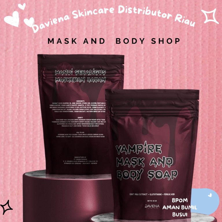 ART R25A Vampire Mask And Body Shop By Daviena skincare