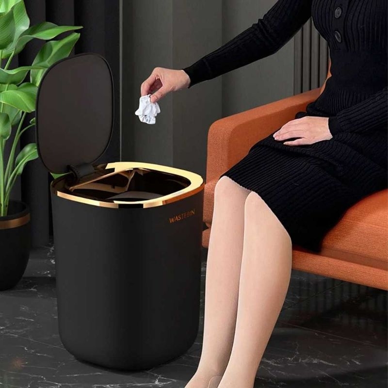 Tempat Sampah Pintar Sensor Smart Dustbin Battery Power 12L - JY12-JAYPS