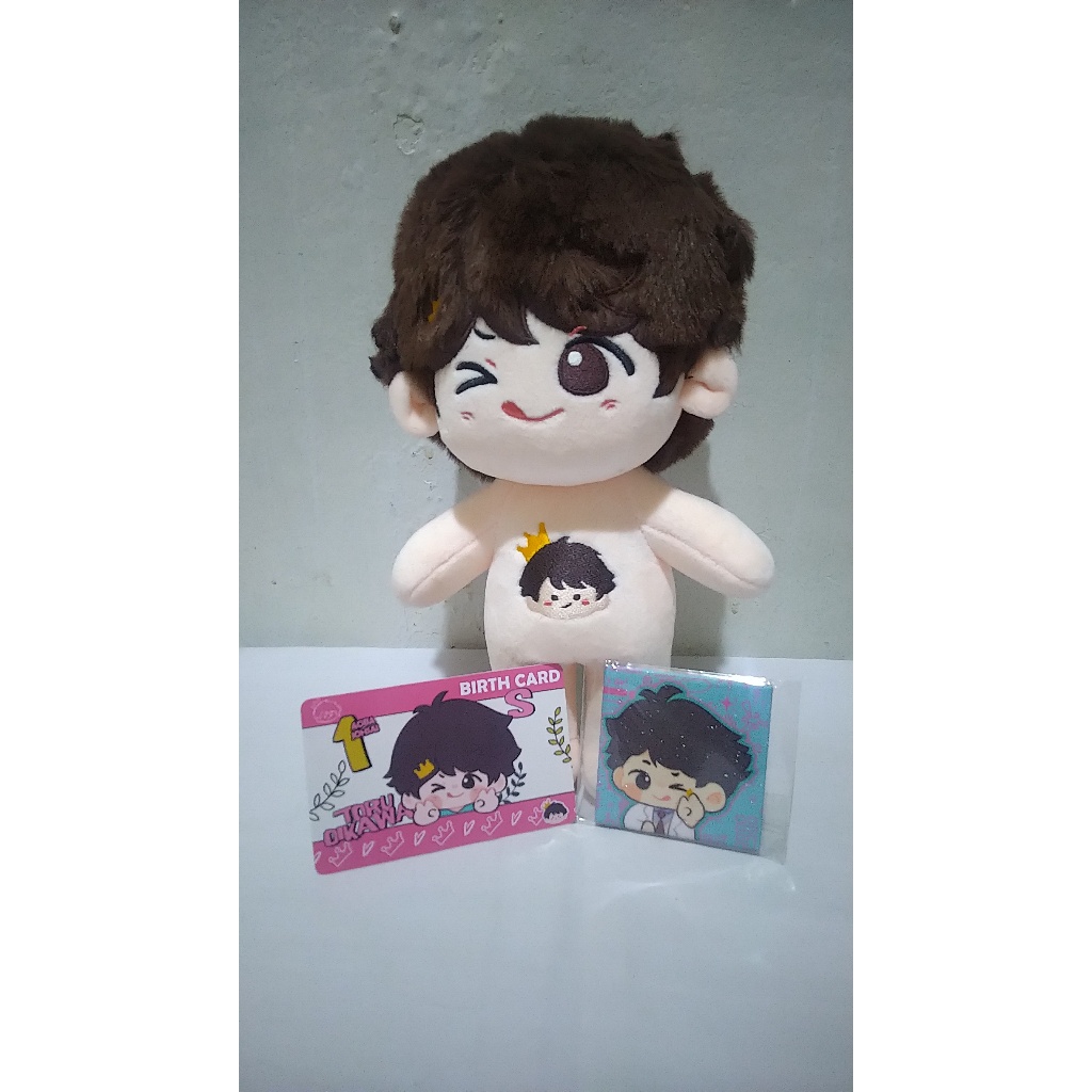 [ready stock] OIKAWA TOORU HAIKYUU 'WINK' 20 CM HUMAN DOLL FANMERCH