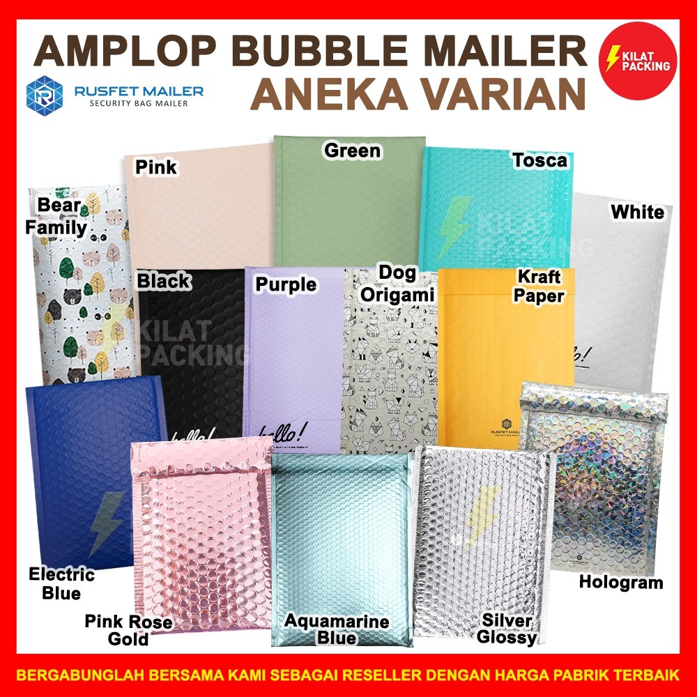 

Bubble Mailer Packing Online Amplop Bubble Polybubble Rusfet Termurah