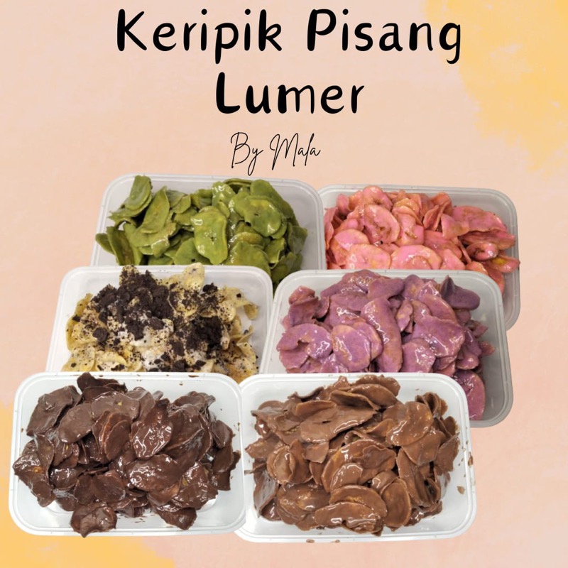 

keripik pisang lumer || keripik coklat lumer || keripik melted