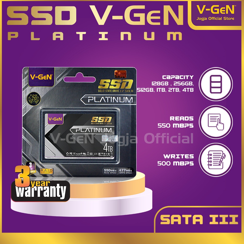 KODE G7Q3 SSD 128GB 256GB 512GB VGeN SATA III