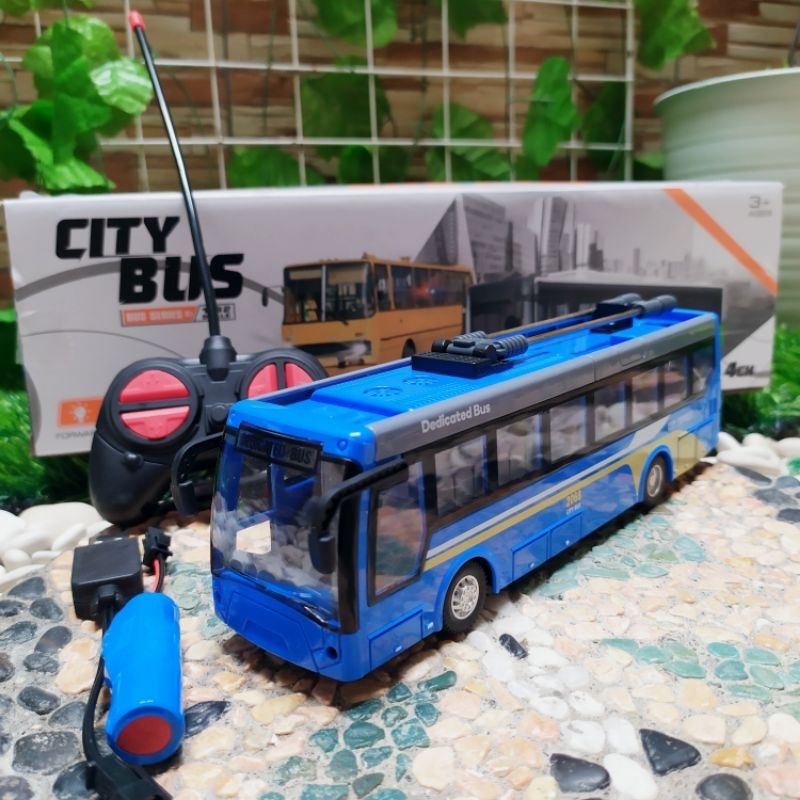 RC CAR BUS BATRE CAS EDUKASI - MAINAN MOBIL BIS REMOTE CONTROL ANAK