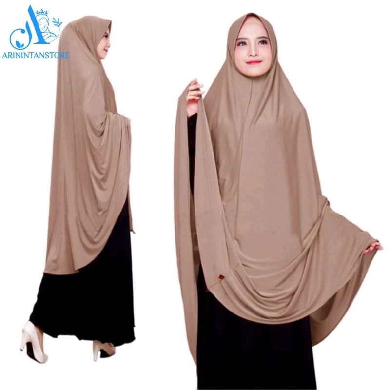 Hijab Khimar Syar'i Jumbo Pet Jersey Premium Xxl // Jilbab jumbo jersey Xxl / Bergo jumbo/ Hijab jum