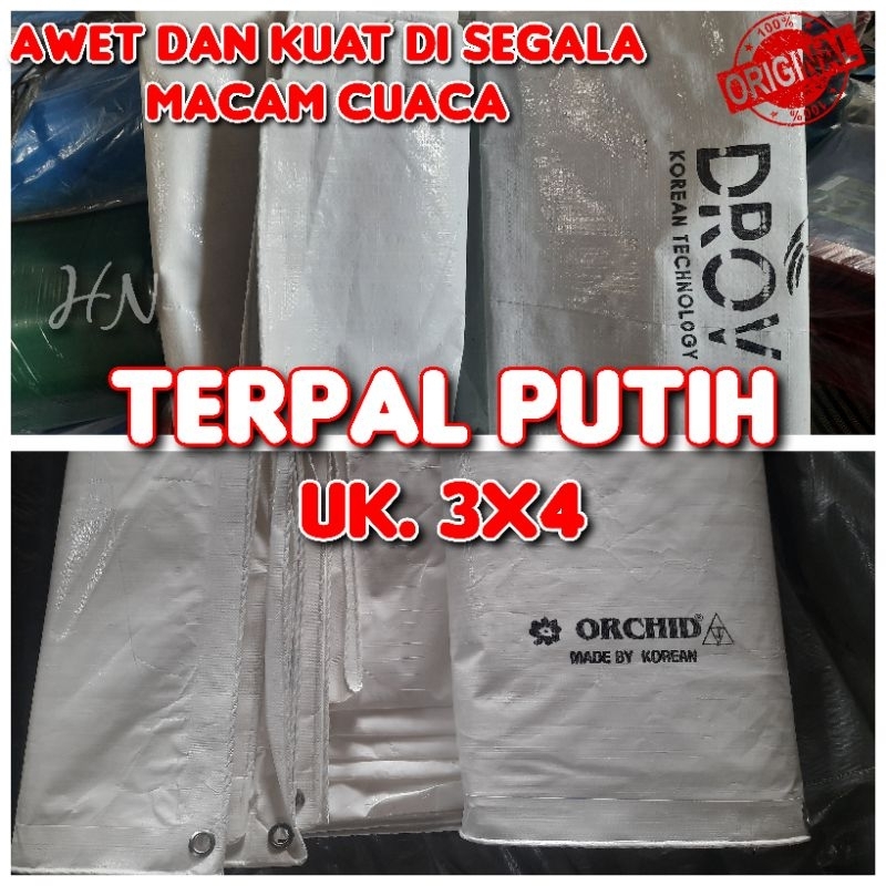 TERPAL PUTIH 3X4