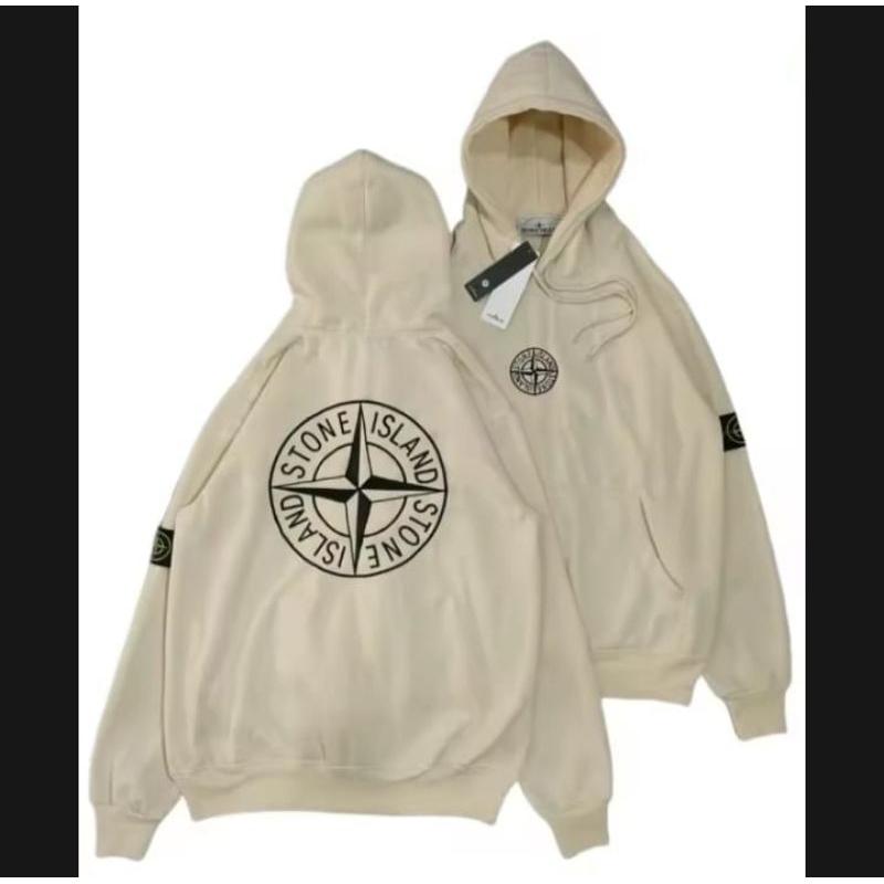 Pullover Jaket Hoodie Stone Island || Sweater Hoodie Stone Island Full Bordir Size M L XL