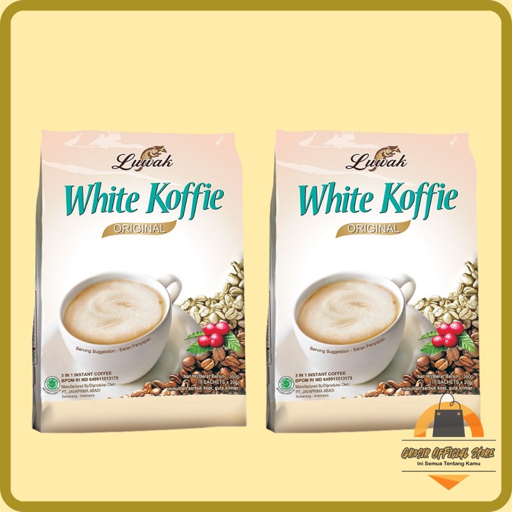 

Kopi Luwak White Koffie Original Bag 18x20gr Twin Pack