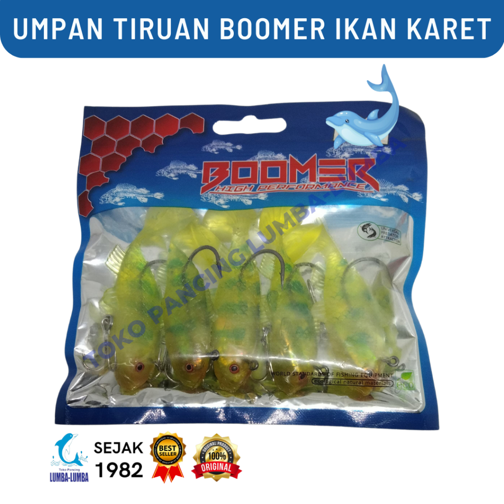 UMPAN TIRUAN BOOMER IKAN KARET / UMPAN TIRUAN / IKAN KARET