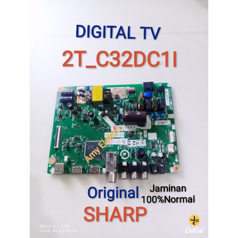 MB Mobo Mainboard Motherboard Modul Mb TV Sharp 2tc32dc1i 2TC32DC1I 2T_C32DC1I Modul Mb Sharp Digital Tv