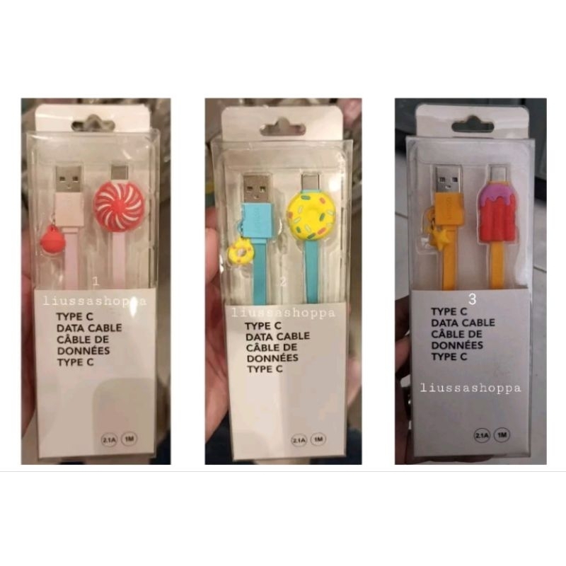 Kabel Data Type C Miniso - Type C Data Cable