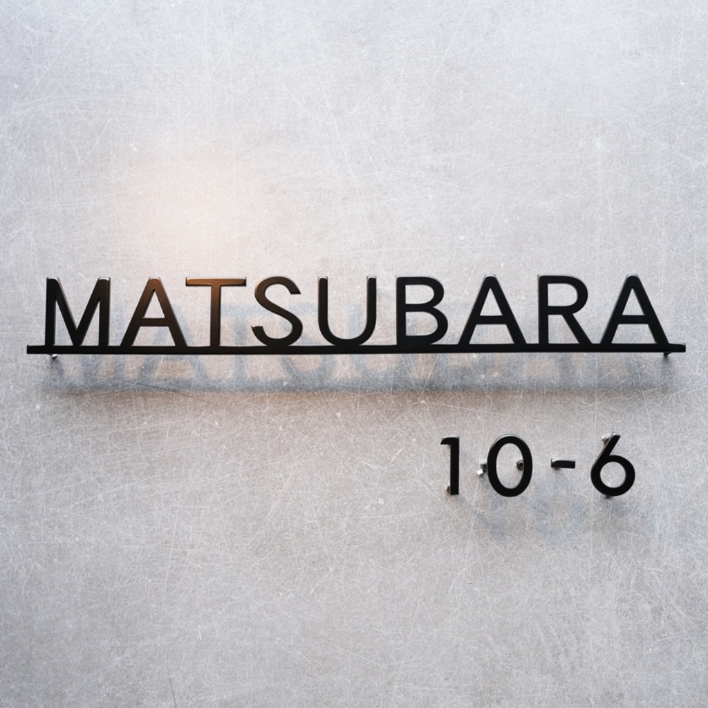 Signage Nomor Rumah / Sign Nama Kantor / Huruf Timbul Rumah / Villa