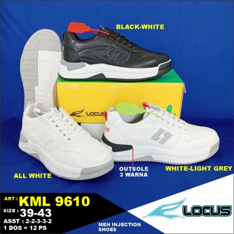 TERBARU SEPATU SNEAKERS PRIA, LOCUS KML9610 Sz 39-43 BERKUALITAS ORIGINAL