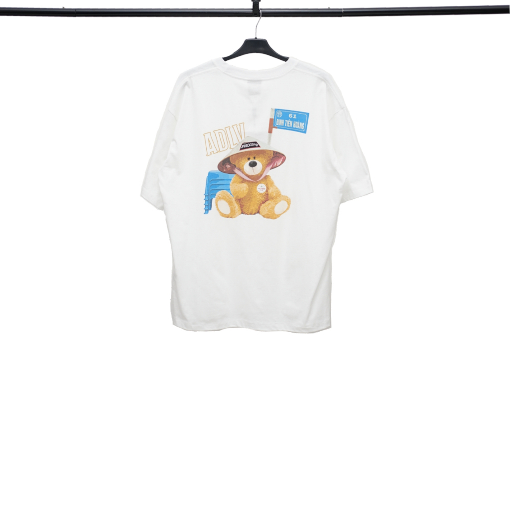 ADLV White Pho Story Gold Font Tshirt Authentic / Kaos Acme De La Vie Putih Original