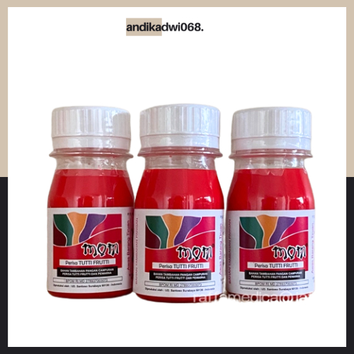 [MURAH] PERISA MOM TUTTY FRUTTY 40ML / perasa Tutty Fruity untuk es permen karet Perisa tutty fruity