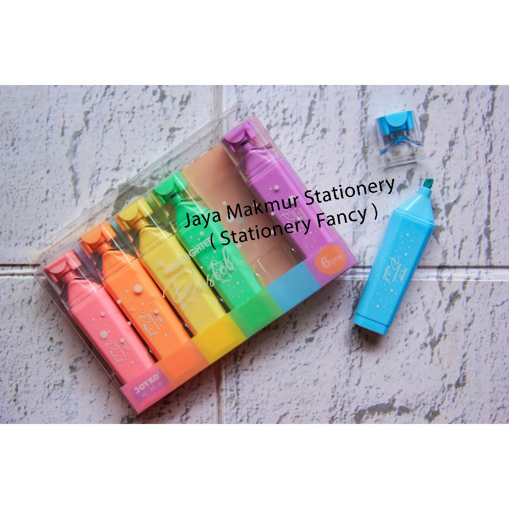 

Highlighter Penanda Warna Joyko Pastel HL-85-6 (1 Set)