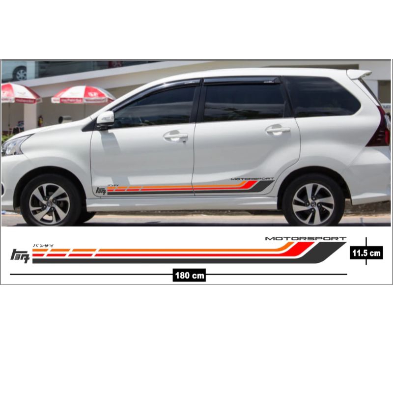 cutting sticker mobil Toyota Avanza Toyota Veloz sticker variasi