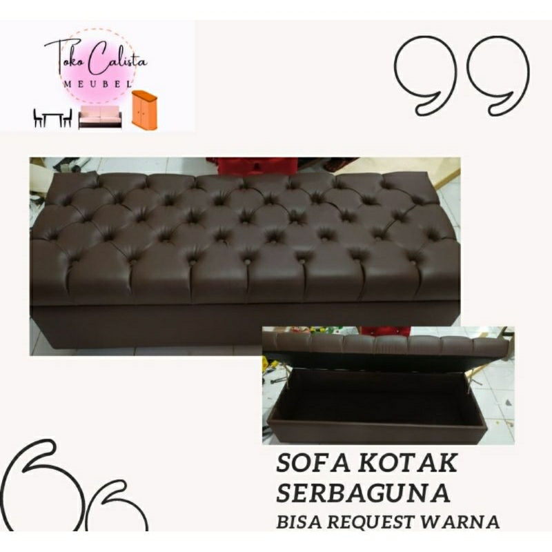 Sofa Panjang Serba Guna /sofa kotak sepatu/ sofa serbaguna/ sofa single/ sofa tunggal