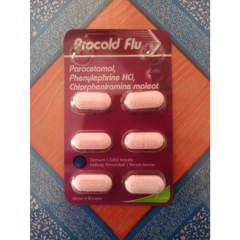 PROCOLD FLU 6 TAB & PROCOLD FLU BATUK 6 TAB PER STRIP