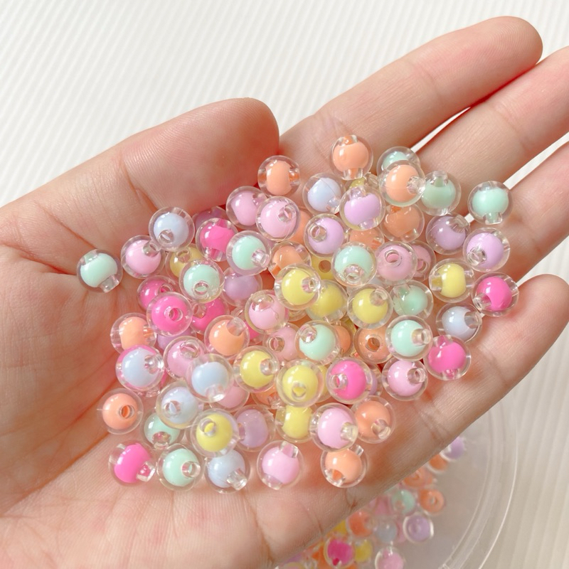 25gr mote bulat isi / mote akrilik warna warni