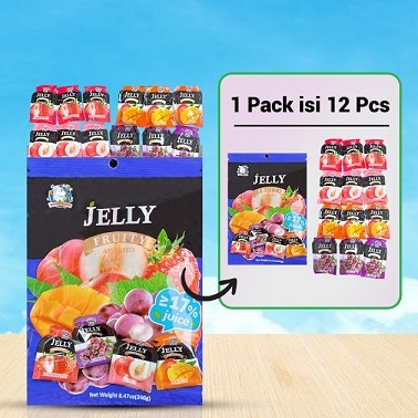 

ABC Jelly Pocket Fruity Assorted - Jeli Buah Aneka Rasa 240g Isi 12pcs