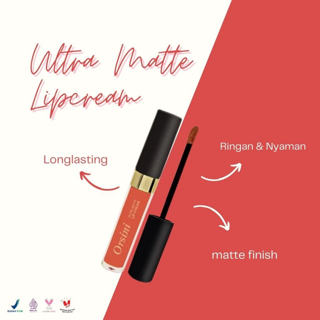 Orsini Ultra Matte Lip Cream / Lip Coat / Lip Cream