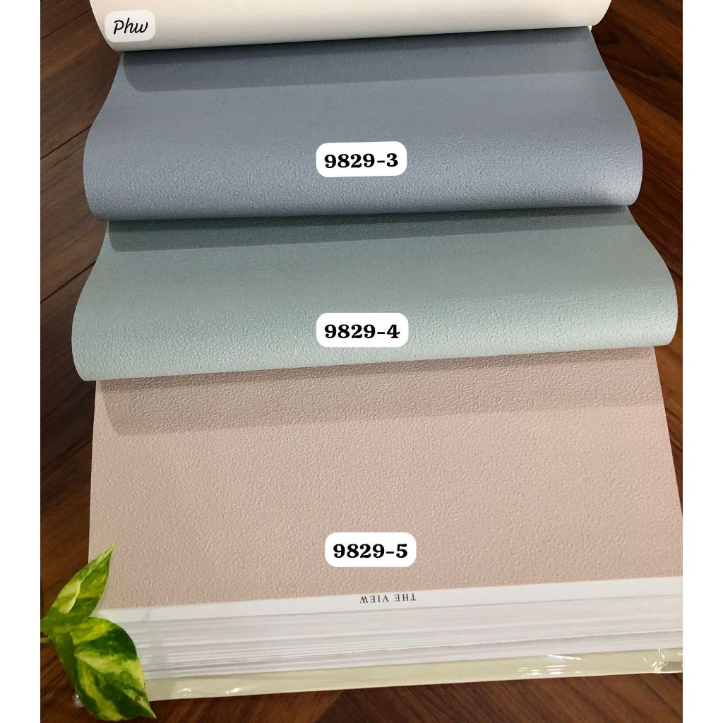 WALLPAPER DINDING POLOS CAT TEMBOK PASTEL MINIMALIS PUTIH BIRU PINK THE VIEW