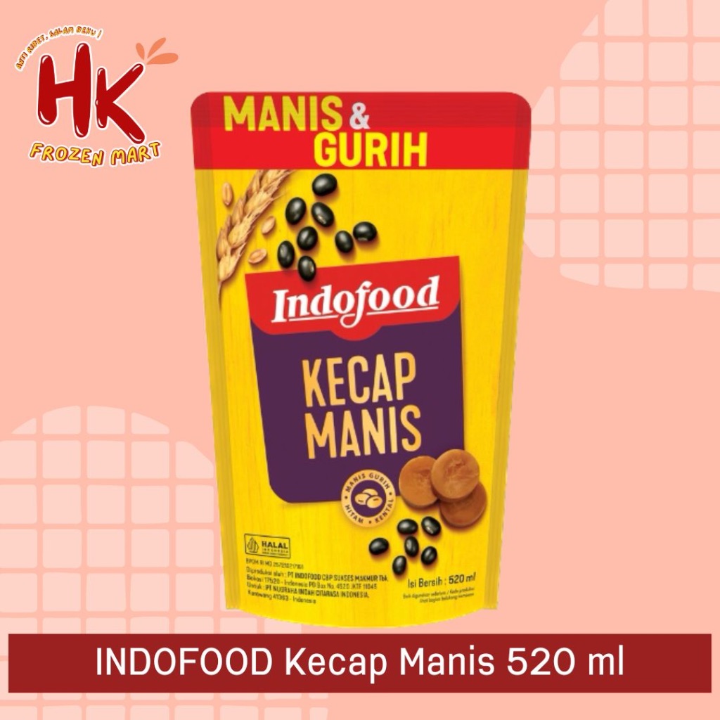 

Indofood Kecap Manis 520ml | refill pouch abc bango HK Frozen Mart