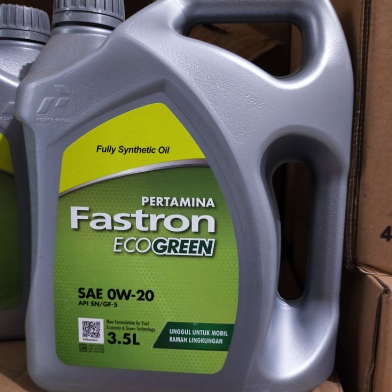 Fastron eco green LCGC 0w20 synthetic Galon 3.5lt Original