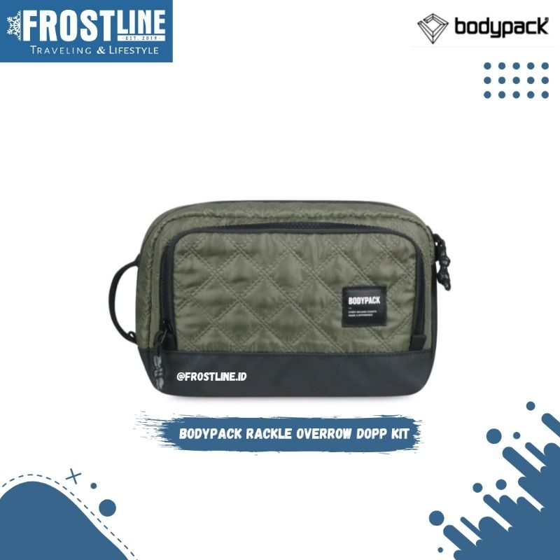 Clutch Pria Wanita Handbag Tas Bodypack Rackle Overrow Dopp Kit Olive