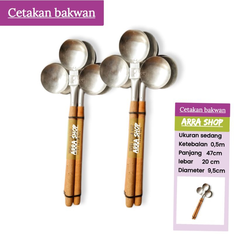 Cetakan bakwan cetakan bakwan varian sedang isi 3 cetakan