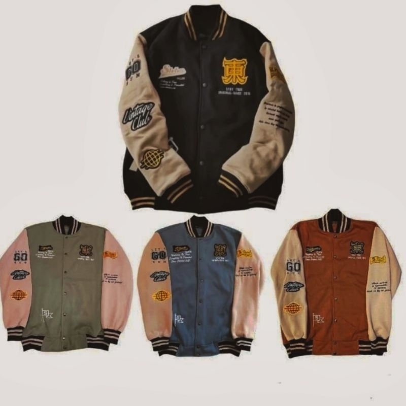 Turayan - Varsity Jacket / Jaket Varsity Pria / Jacket Varsity BaseBall /  Varsity Jacket Vintage / 