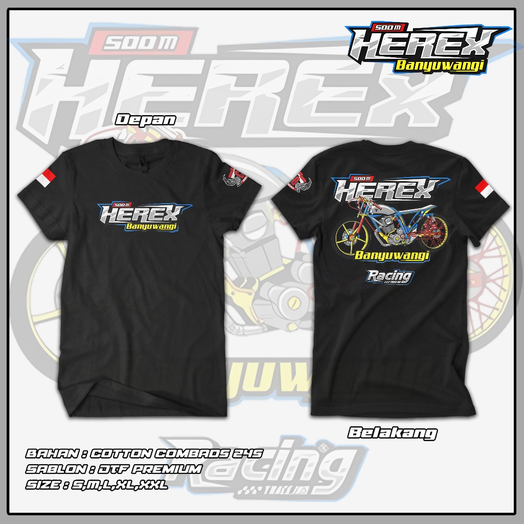 Kaos Racing CB | Kaos Tshirt Herex Banyuwangi | Kaos Jamda Jateng | Terbaru 2024 | Kaos CB | Kaos Ra