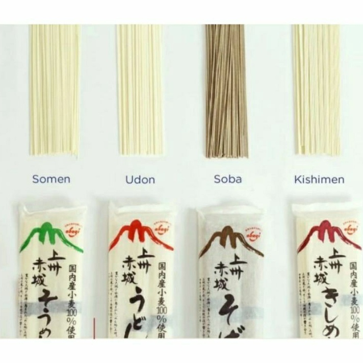 

Joshu Akagi Soba Somen Udon Kishimen 27 gr Mie Kering jepang