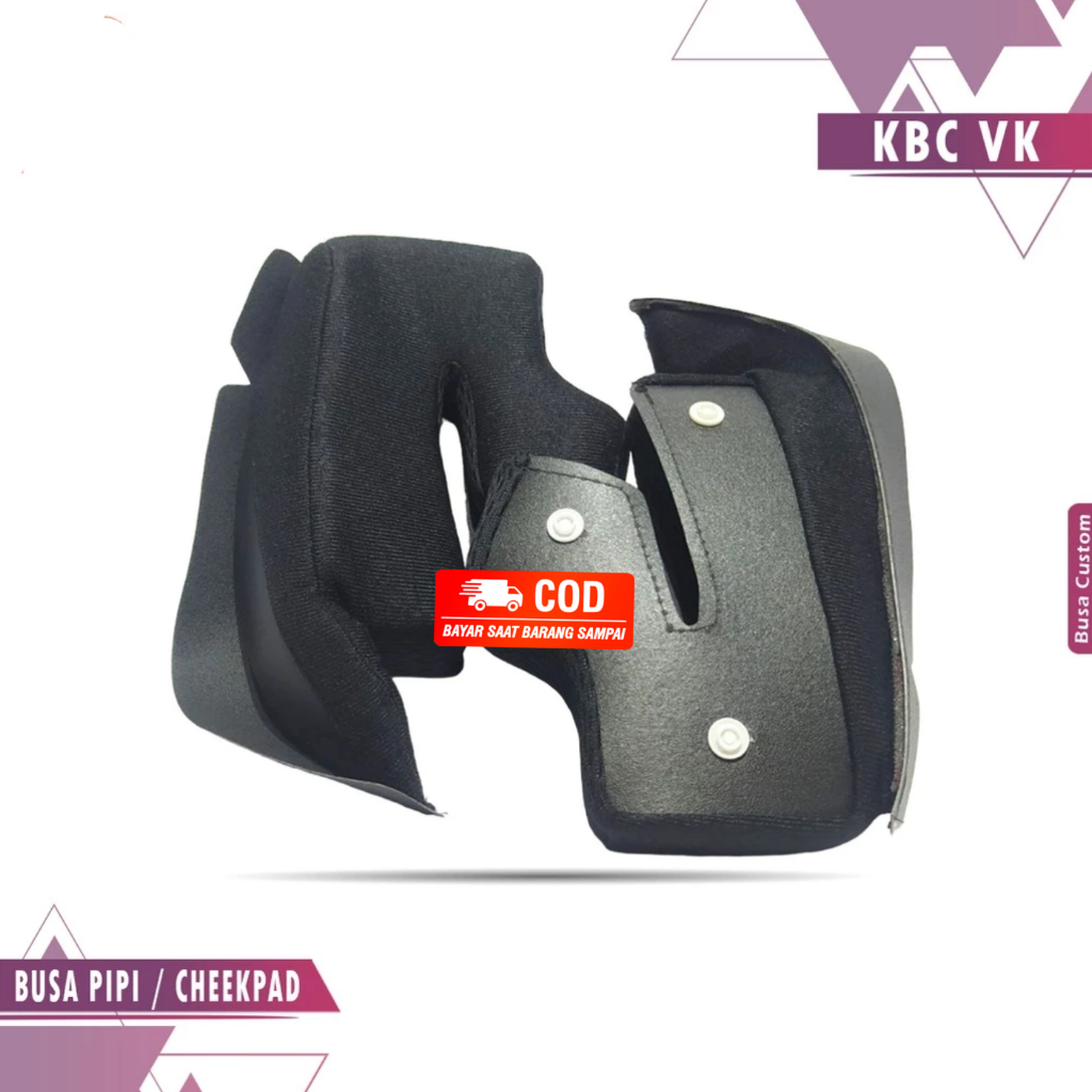 BUSA HELM KBC V-ZERO BUSA PIPI HELM KBC CHEEKPAD KBC