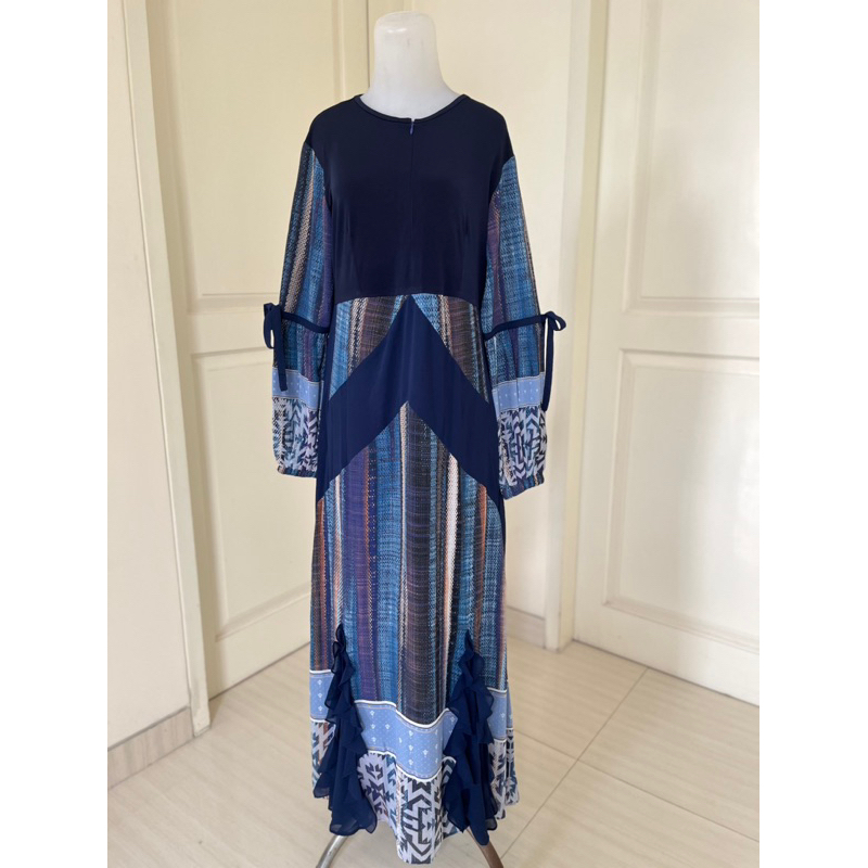 Preloved DRESS SAJA Chayra by Tika Ramlan Blue