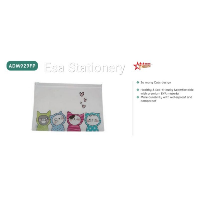 

M&G A5 mat EVA Zipper Bag Color WHITE