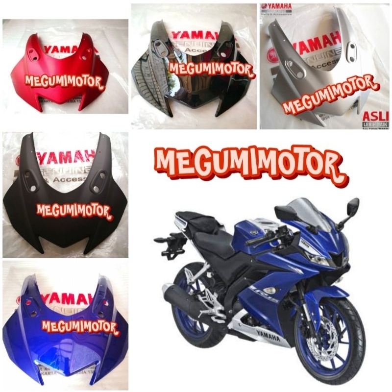 BODY COWLING TAMENG DEPAN YAMAHA R15 VVA V3 HITAM ORIGINAL