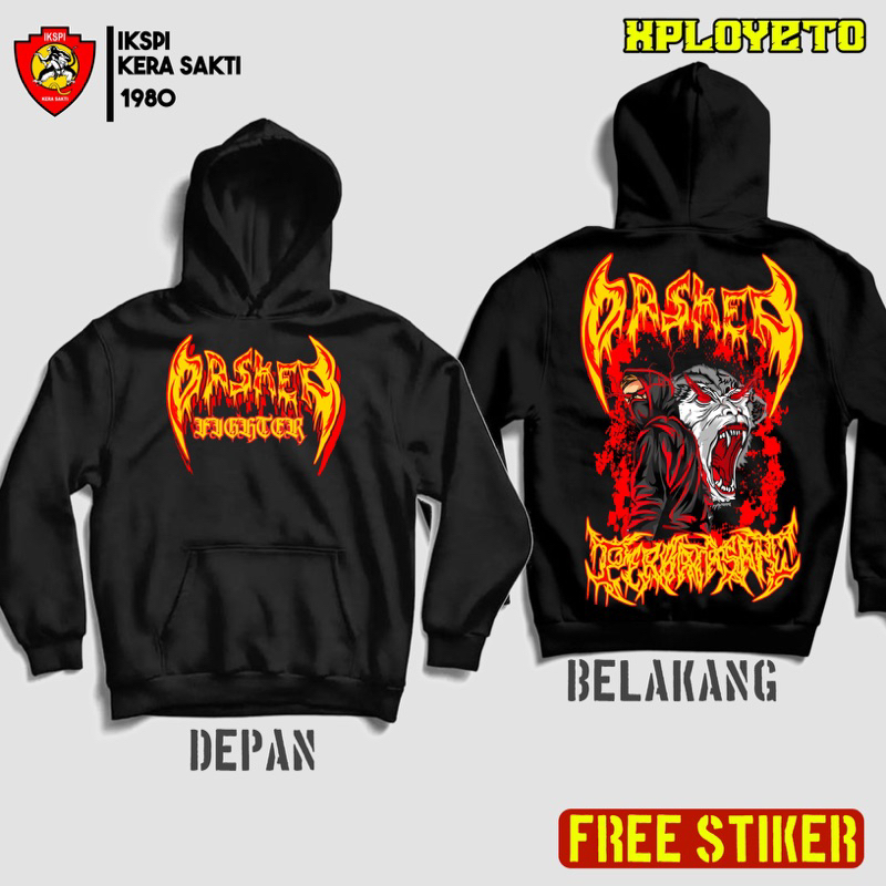 sweter Hodie ikspi kera sakti pasker perbatasan Bahan Tebal