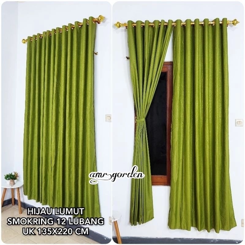 Gorden pendek jendela minimalis polos Gorden pendek kamar pintu Gorden model cincin ring