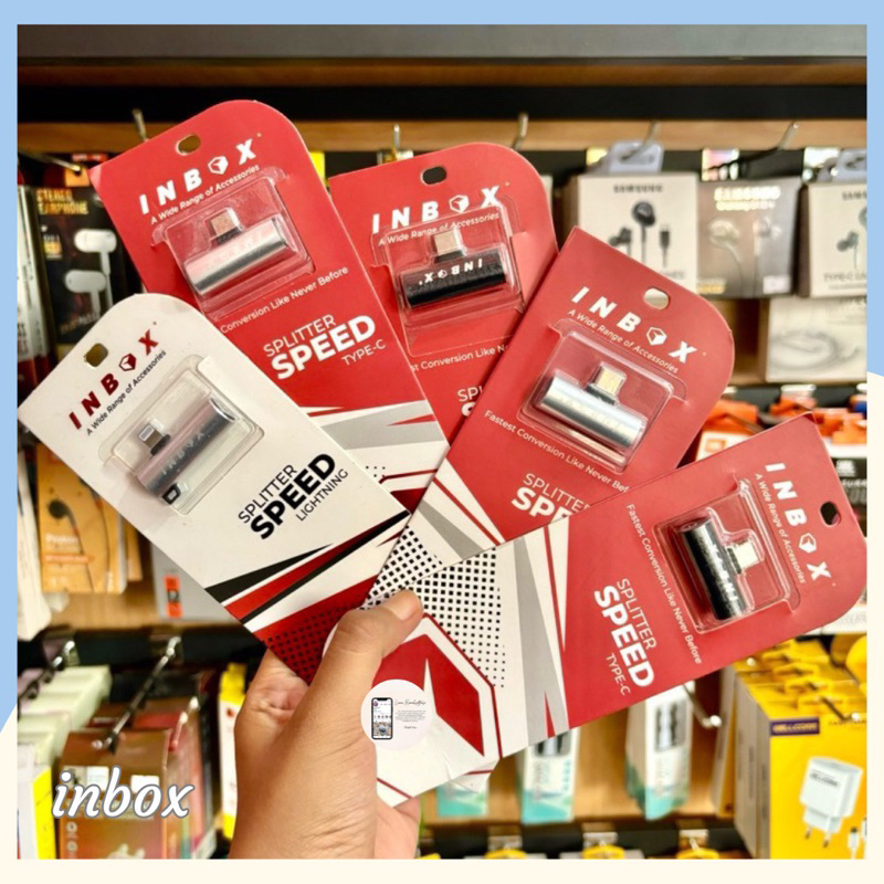 INBOX Splitter Adapter Converter Jack 3.5mm Audio and Type C to Type C 2 in1 Phone Output Adaptor OT