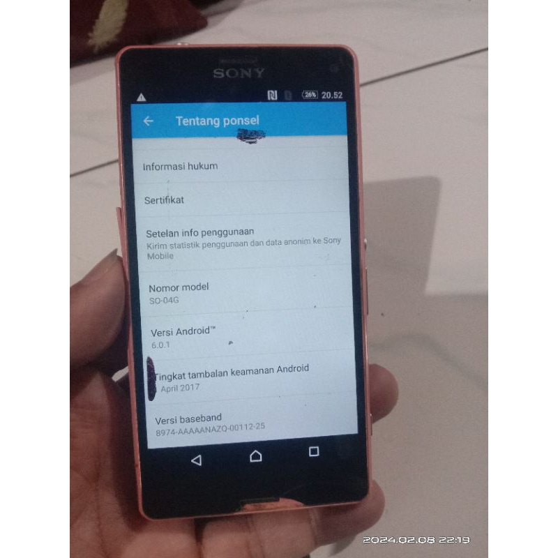 mesin lcd sony xperia z4 compact mini docomo SO-04G