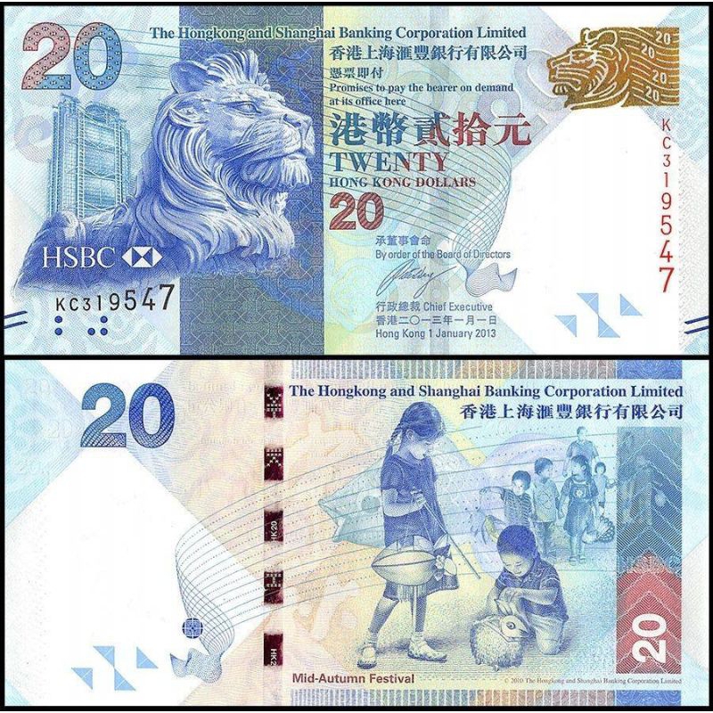 20 Dollar hongkong Asli 100%