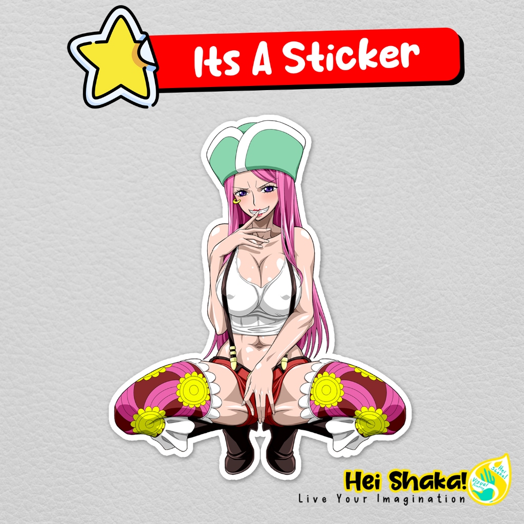

Stiker Adorable Jewelry Bonney One Piece Sticker Anime Manga Jepang Vinyl Anti Air
