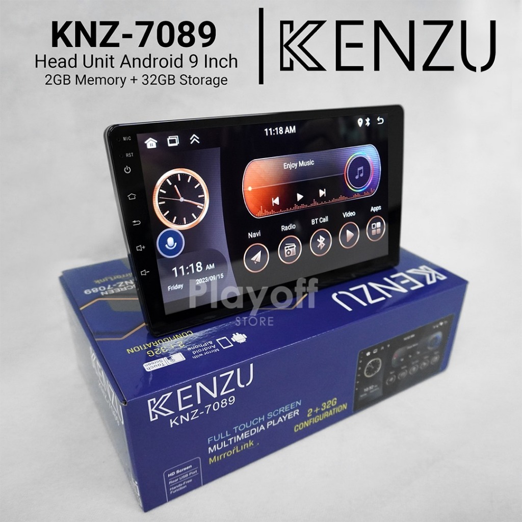 Paket Head Unit Avanza Lama dan Baru, 9 Inch 2/32gb + Frame + Socket PNP + Kamera AHD KENZU Voice Co
