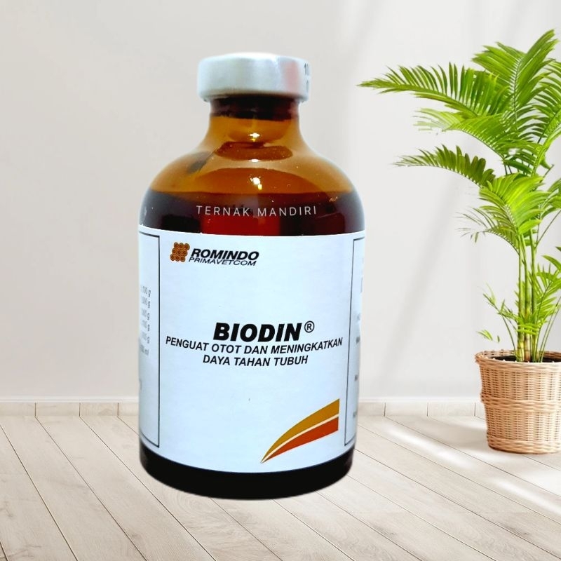 Biodin 50ml Injeksi Penguat Otot Pemacu Pertumbuhan Ternak