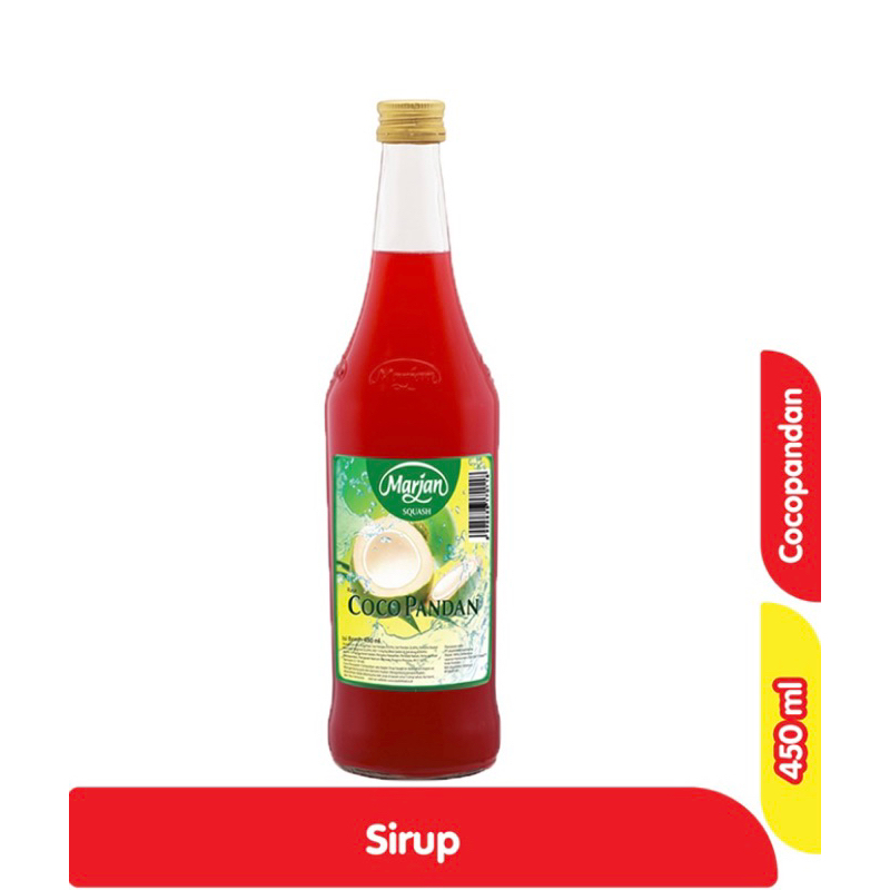 

Sirup Marjan Squash Cocopandan 450ml Kemasan Botol Kaca