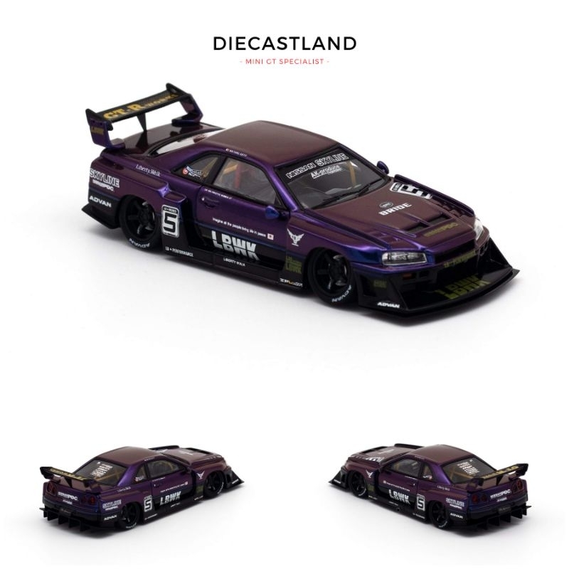 INNO64 Nissan Skyline "LBWK" (ER34) Super Silhouette Midnight Purple II IN64R-ER34-MPII  Acrylic Pac
